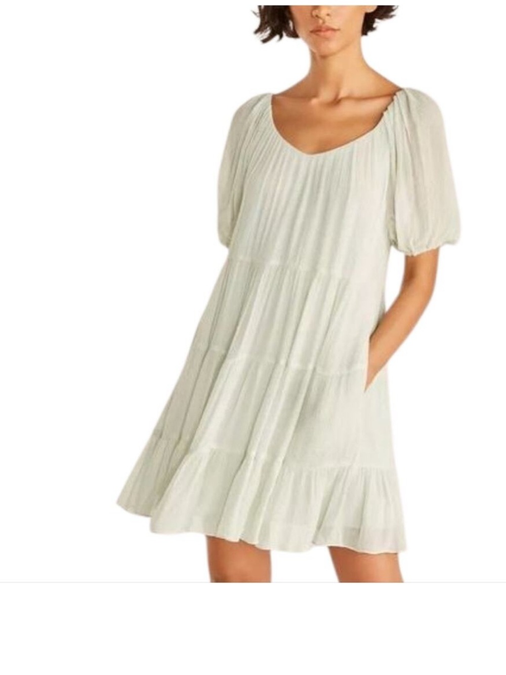 NWT Rebecca Taylor silk blend tiered dress